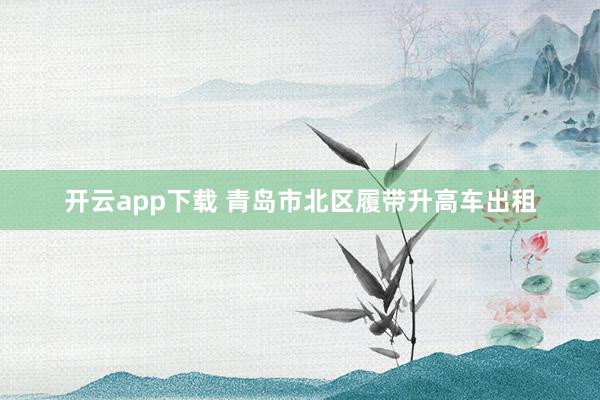 开云app下载 青岛市北区履带升高车出租